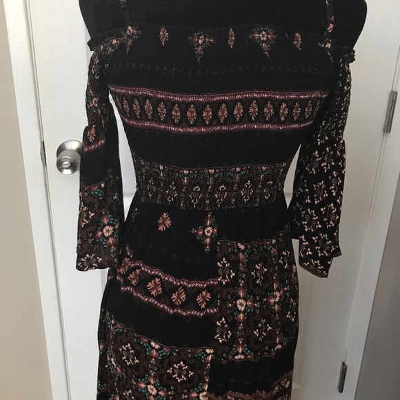 🌾Long Casual Dress with Long Sleeves off Shoulder - Picture 4 of 7